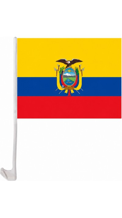Drapeau &Eacute;quateur avec clip pour vitre de voiture accessoire supporter