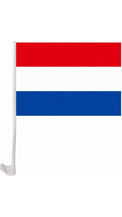 Drapeau Pays-Bas avec clip pour vitre de voiture accessoire supporter