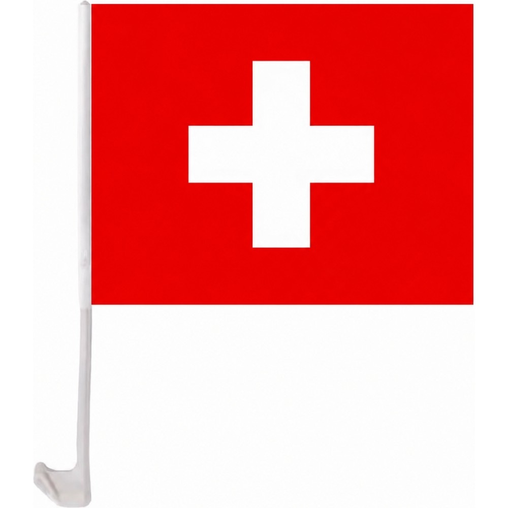 Schweiz Autoflagge mit Clip für Autoscheibe Fan-Zubehör