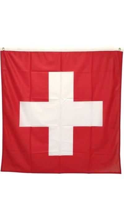 Drapeau Suisse / Swiss Flag (152.4 x 152.4 cm) - Rouge