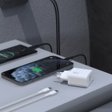 Dudao A27 Max 35W GaN chargeur mural ultra rapide PD+QC - Blanc