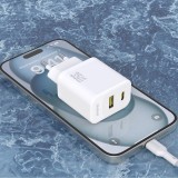 Dudao A27 Max 35W GaN chargeur mural ultra rapide PD+QC - Blanc