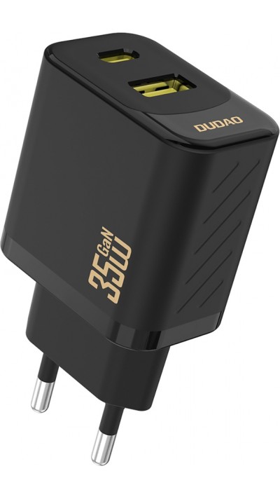 Dudao A27 Max 35W GaN chargeur mural ultra rapide PD+QC - Noir
