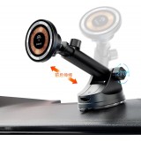 Dudao F12MAX+ support de t&eacute;l&eacute;phone avec chargeur sans fil 15W compatible MagSafe - Noir