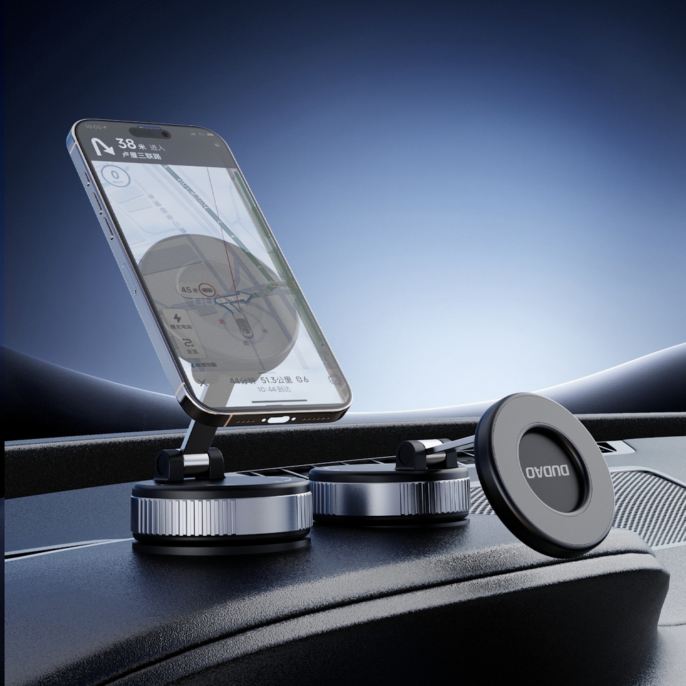 Dudao F24PRO support de voiture MagSafe avec ventouse pour pare-brise ou tableau de bord - Noir