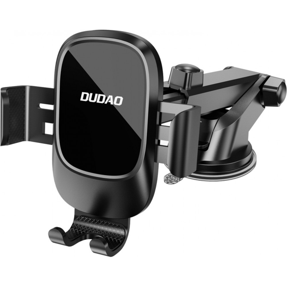 Dudao F5N+ support de t&eacute;l&eacute;phone pour voiture avec ventouse pour pare-brise ou tableau de bord - Noir