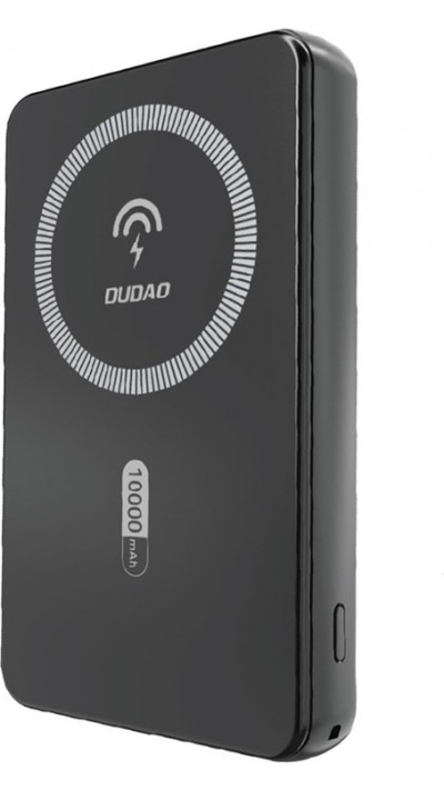 Dudao K14S batterie externe magn&eacute;tique 20W 5000mAh USB-A / USB-C - Noir