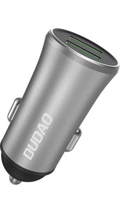 Dudao R6S chargeur de voiture intelligent 3.4A 2x USB - Argent
