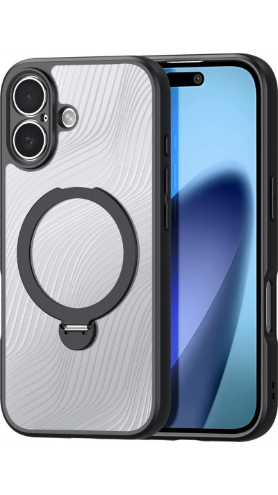 Coque iPhone 17 - Dux Ducis Aimo Mag Series avec support et anneau magnétique - Noir