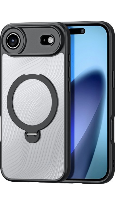 Coque iPhone 17 Air - Dux Ducis Aimo Mag Series avec support et anneau magnétique - Noir