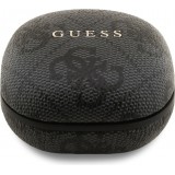 &Eacute;couteurs Bluetooth Guess PU 4G Script Logo ENC TWS assistant vocal et autonomie 16h - Noir