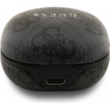 &Eacute;couteurs Bluetooth Guess PU 4G Script Logo ENC TWS assistant vocal et autonomie 16h - Noir