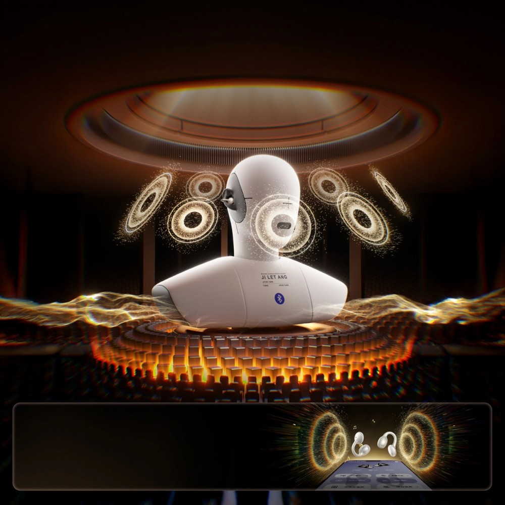 Bluetooth Kopfhörer JOYROOM JR-OE3 Open-Ear True BT 5.4 mit intelligentem Steuerung - Silber