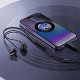 Écouteurs intra-auriculaires Acefast L2 avec connecteur USB-C microphone et télécommande 1.2 m - Noir