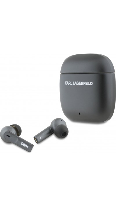 Écouteurs sans fil Karl Lagerfeld ANC/ENC TWS - Bluetooth, réduction de bruit, charge rapide et autonomie 24h - Noir