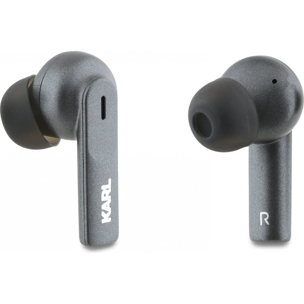 Kabellose Kopfhörer Karl Lagerfeld ANC/ENC TWS - Bluetooth, Geräuschreduzierung, Schnellladung, 24h Akkulaufzeit - Schwarz