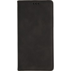Etui cuir iPhone 17 Pro Max - Flip Wallet vintage avec fermeture aimantée et compartiment cartes - Noir