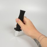 Gefälschtes einziehbares Spielzeugmesser zum Erschrecken  - Schwarz