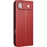 iPhone Air Case Hülle - Qialino Flip Matt Wallet Echtleder - Rot