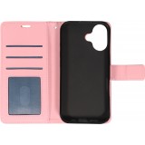 Hülle iPhone 17 - Premium Flip Leder Tasche - Hellrosa