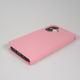 Hülle iPhone 17 - Premium Flip Leder Tasche - Hellrosa