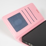 Hülle iPhone 17 - Premium Flip Leder Tasche - Hellrosa