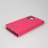 Fourre iPhone 17 - Premium Flip cuir lisse porte-cartes - Rose foncé