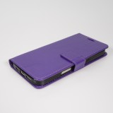 Fourre iPhone 17 - Premium Flip cuir lisse porte-cartes - Violet
