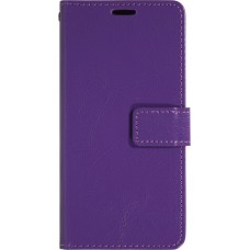 Fourre iPhone 17 Pro Max - Premium Flip cuir lisse porte-cartes - Violet