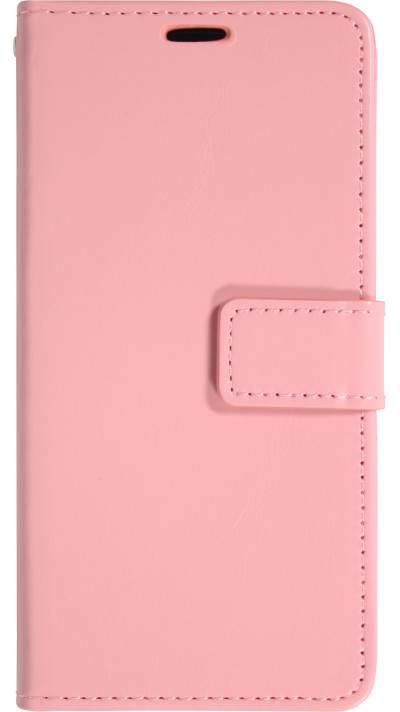 Hülle iPhone 17 Pro - Premium Flip Leder Tasche - Hellrosa