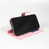 Fourre iPhone 17 Pro - Premium Flip cuir lisse porte-cartes - Rose clair