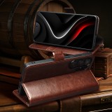 Fourre Samsung Galaxy S26 Ultra - Flip Qialino cuir véritable avec fermeture magnétique - Noir