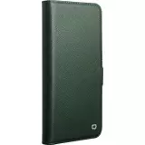 Fourre Samsung Galaxy S26 Ultra - Flip Qialino cuir véritable mat avec fermeture magnétique - Vert mat