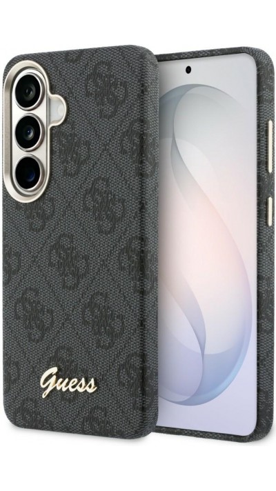 Galaxy S26 Case H&uuml;lle - Guess 4G Script MagSafe Magnetische elegante Schutz - Schwarz