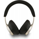 Guess casque Bluetooth Studio Quality Sound en cuir PU 45h d'autonomie ENC assistante voix et recharge rapide - Noir