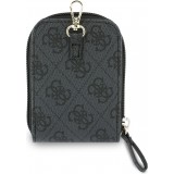 Guess Lani&egrave;re bandouli&egrave;re avec logo m&eacute;tal 4G et pochette - Noir