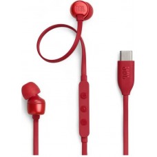 JBL Tune 310C &eacute;couteurs USB-C avec connectivit&eacute; USB-C son Pure Bass et Hi-Res - Rouge