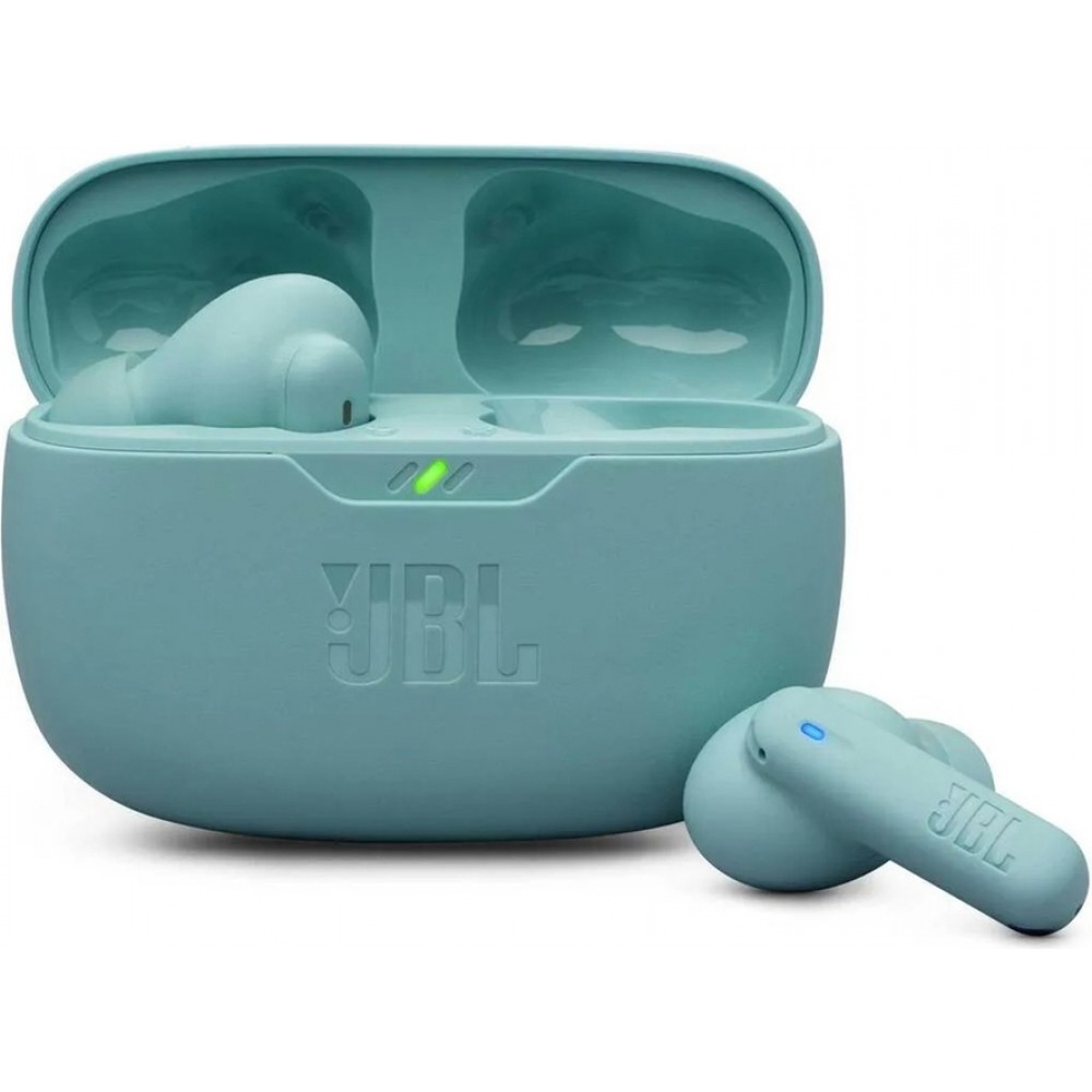 JBL Wave Beam 2 écouteurs Bluetooth TWS avec réduction de bruit active, son Pure Bass et 4 micros - Bleu