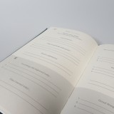 Journal de gratitude jour et nuit cahier élégant en tissu avec citations inspirantes - Vert