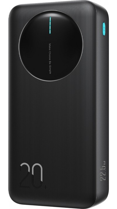 Joyroom JR-PBF14 Pro Powerbank 3 en 1 avec capacit&eacute; de 20000mAh 22.5W clean Design 2x USB-A 2.4 & 1x USB-C (In+Out) - Noir