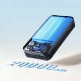 Joyroom JR-PBF14 Pro Powerbank 3 en 1 avec capacit&eacute; de 20000mAh 22.5W clean Design 2x USB-A 2.4 & 1x USB-C (In+Out) - Noir