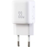 Joyroom JR-TG7 33W USB-A + USB-C chargeur mural avec c&acirc;ble Lightning 30W 1m - Blanc