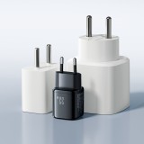 Joyroom JR-TG7 33W USB-A + USB-C chargeur mural avec c&acirc;ble Lightning 30W 1m - Noir