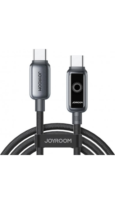 Joyroom S-A55 StarFlight c&acirc;ble charge rapide USB-C vers USB-C 100W (1.2m) - Noir