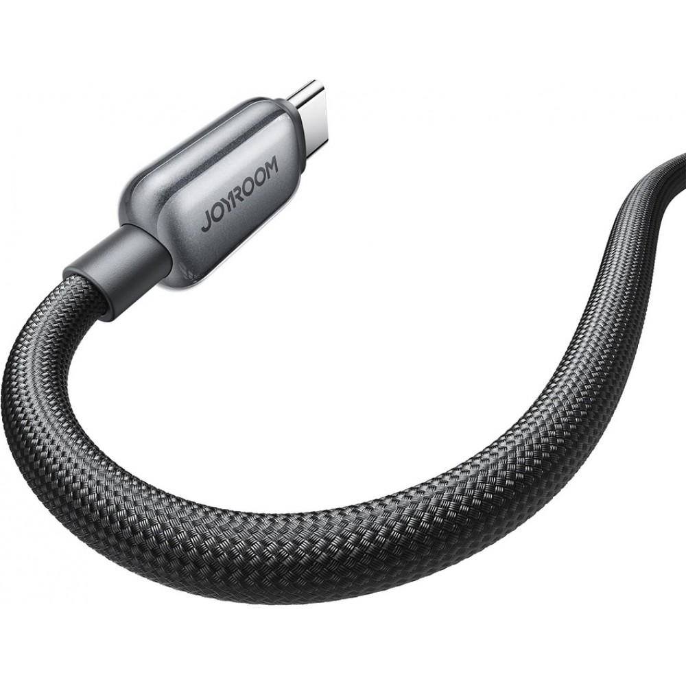 Joyroom S-A55 StarFlight Schnellladekabel USB-C zu USB-C 100 W (1.2 m) - Schwarz