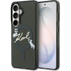 Galaxy S26 Case H&uuml;lle - Karl Lagerfeld IML KC Script MagSafe H&uuml;lle Elegant - Schwarz