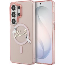 Galaxy S26 Ultra Case H&uuml;lle - Karl Lagerfeld IML KC Script MagSafe H&uuml;lle Elegant - Rosa