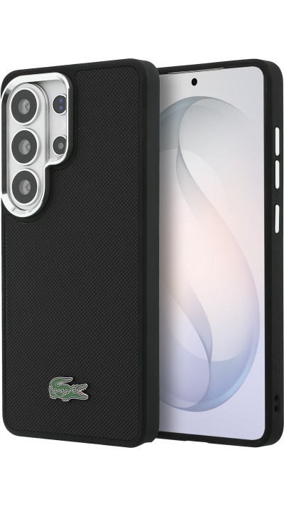 Galaxy S26 Ultra Case H&uuml;lle - Lacoste Petit Pique MagSafe Metall-Logo elegante und langlebige Schutzh&uuml;lle - Schwarz
