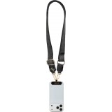 Guess 4G Universelle Crossbody Strap mit Metall-Logo aus PU (150cm) - Schwarz