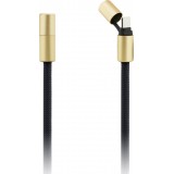 Lani&egrave;re Guess 4G pour smartphone avec c&acirc;ble USB-C int&eacute;gr&eacute; de charge rapide et charm - Noir